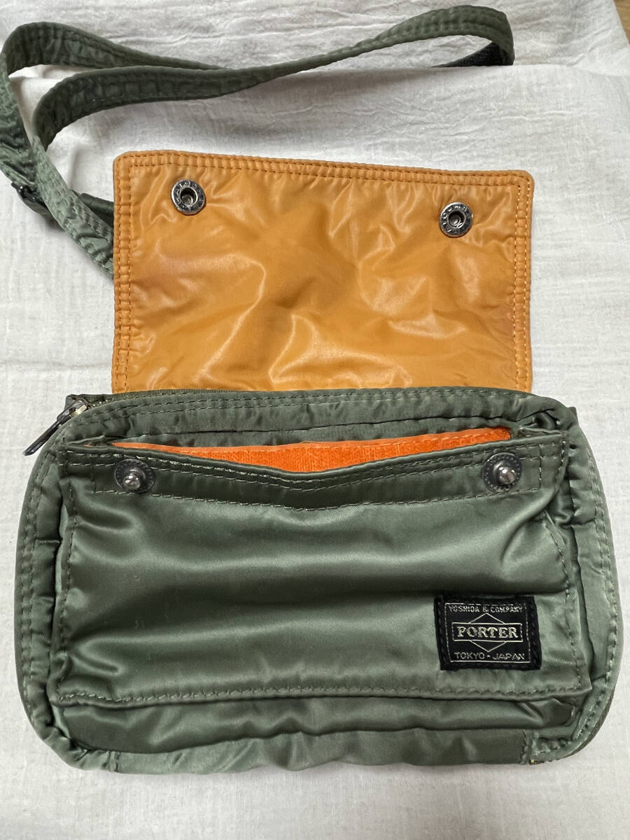 美品】PORTER ポーター タンカー ショルダー バッグ ミニ ポーチ