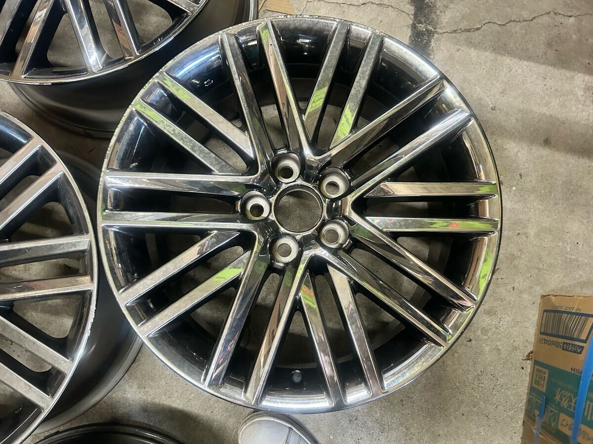 TOYOTA トヨタ純正 AWS / GRS 210 クラウン アスリート CROWN 18インチ 8J +40 5穴 PCD114.3 スパッタリング ホイール 4本