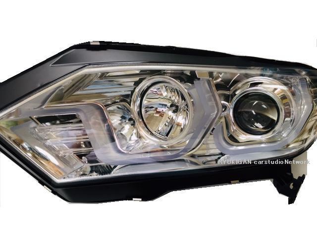 送料無料 2016～ ホンダ ヴェゼル VESEL VEZEL H-RV 日本光軸仕様 プロジェクター ヘッドライト クロームメッキ HRV