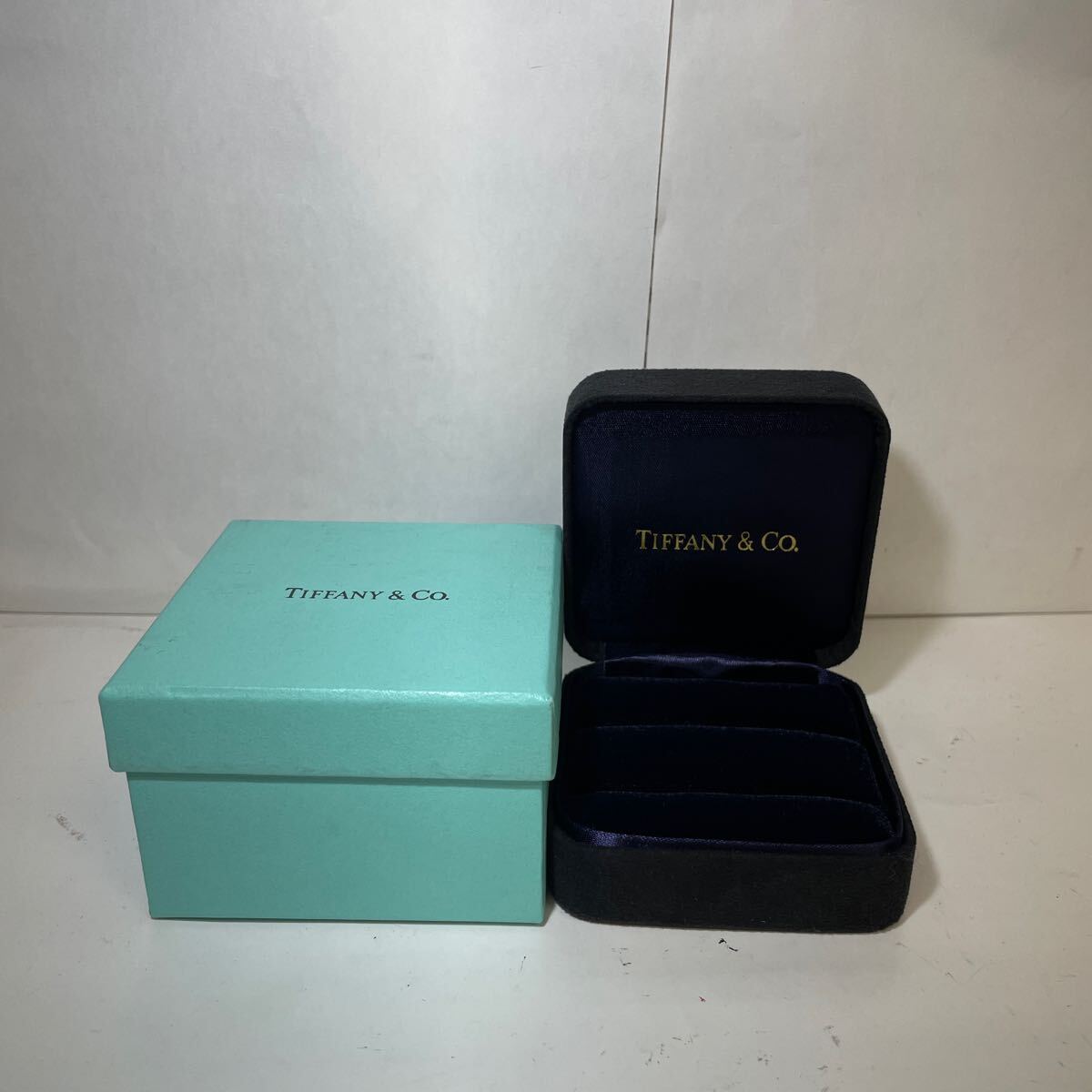 TIFFANY Tiffany &Co ティファニー ペアリングケース　結(jié)婚指輪ケース　アクセサリーケース 指輪用 リング用　ジュエリーケース 空箱 BOX