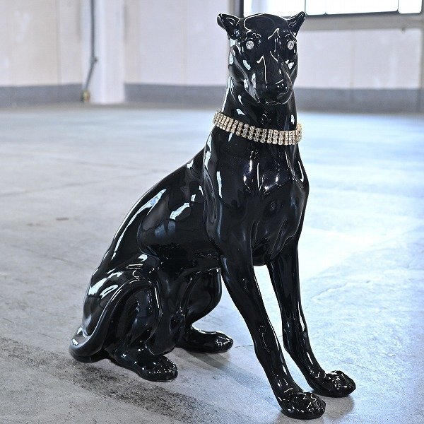 イタリア製 20万 AHURA社 置物 オブジェ 犬 ドーベルマン A 店舗 イタリア製 20万 AHURA社 置物 オブジェ 犬 ドーベルマン A 店舗