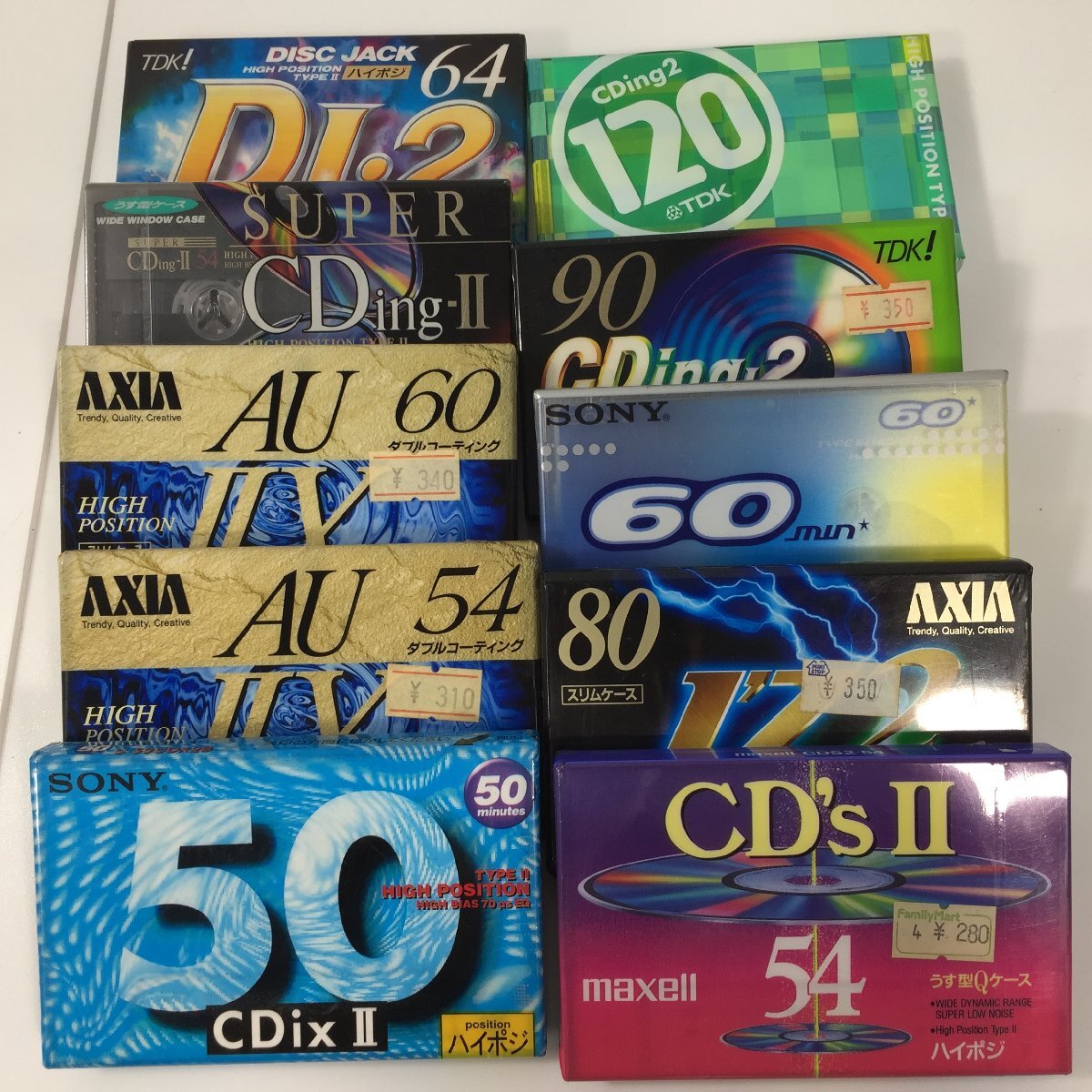 カセットテープ ハイポジ 10本まとめて 未開封長期保管品 TDK カセットテープ ハイポジ 10本まとめて 未開封長期保管品 TDK