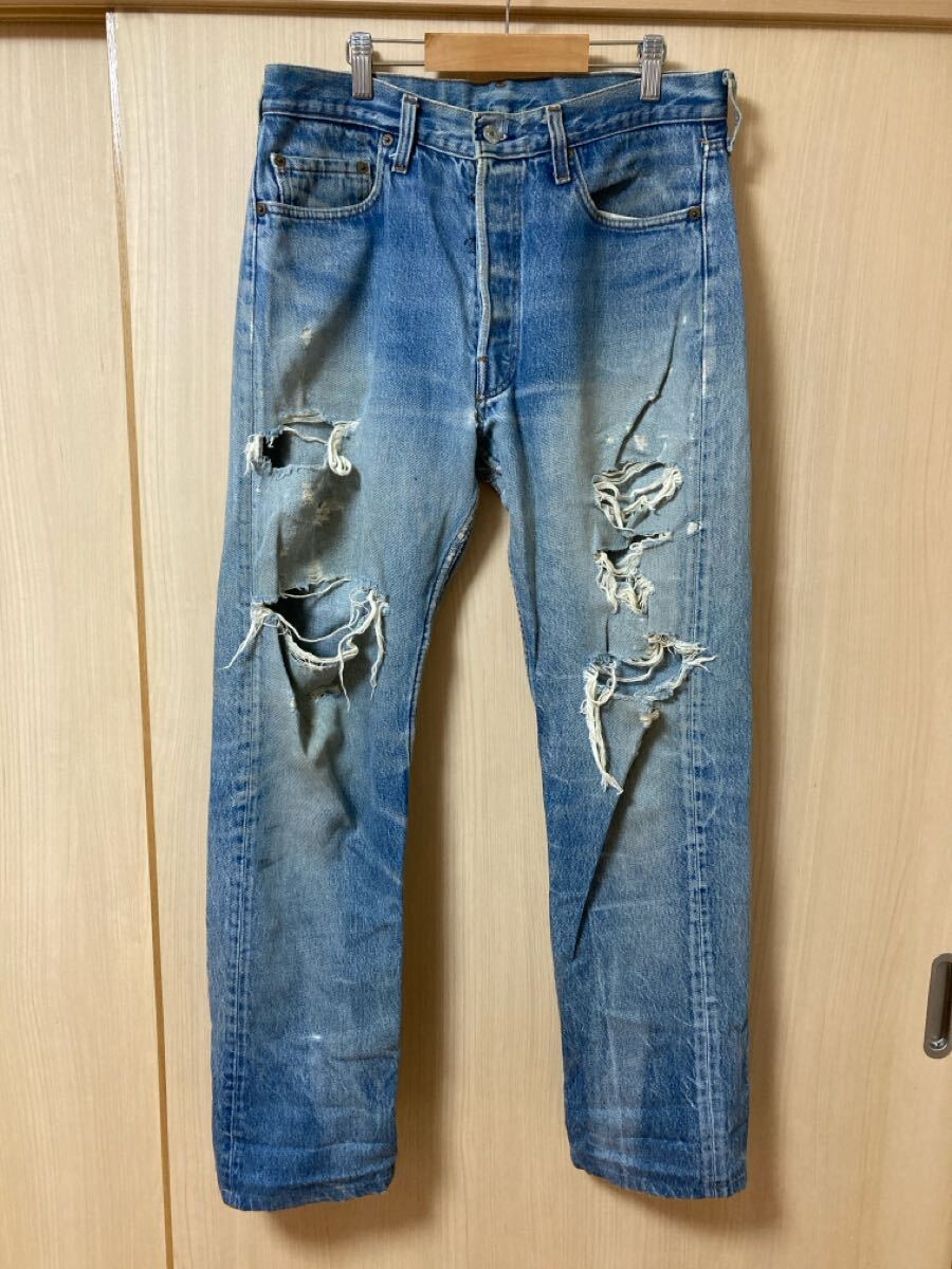 80s USA製 アメリカ製 Levis 501 デニム パンツ w33相当 80s USA製 アメリカ製 Levis 501 デニム パンツ w33相当