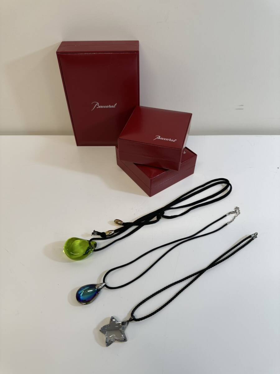 中古品】Baccarat バカラ プシデリック ネックレス SV925 ガレ 中古品】Baccarat バカラ プシデリック ネックレス SV925 ガレ