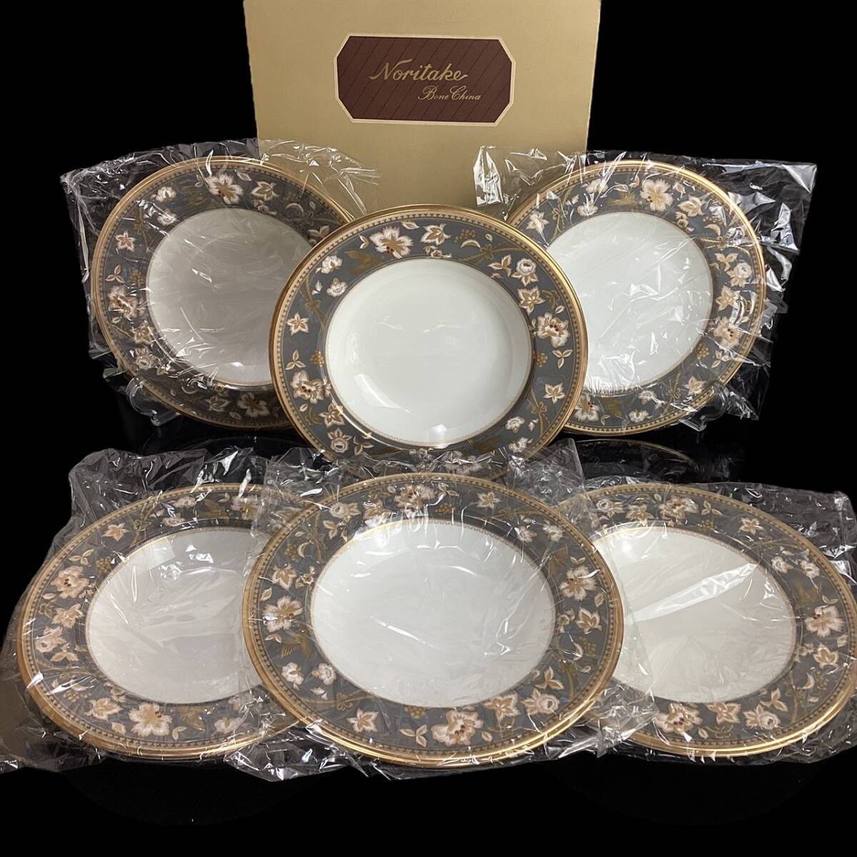 【未使用】ノリタケ サブライム ディーププレート 6枚セット 深皿 スープ皿 未使用】Noritake ノリタケ サブライム ディーププレート 6枚