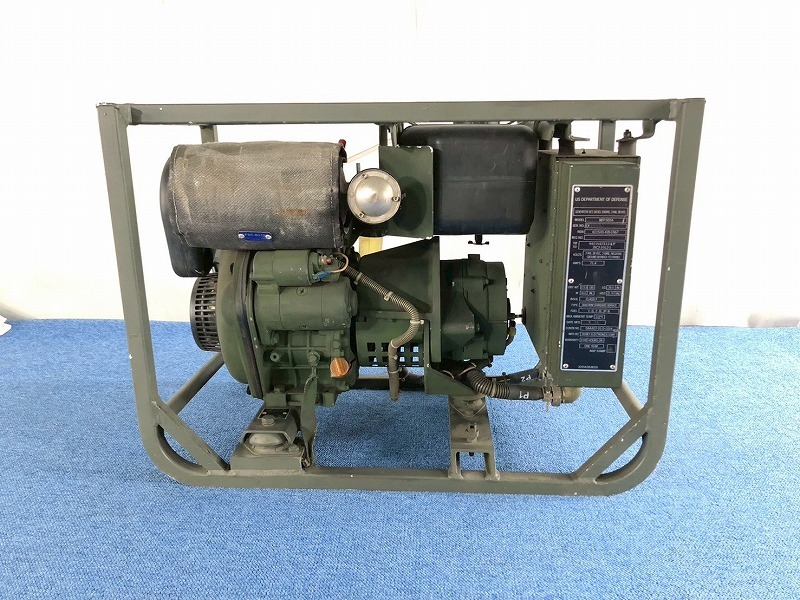 米軍放出品】DEWEY 発電機 2KW ジェネレーター ヤンマー 米軍放出品】DEWEY 発電機 2KW ジェネレーター ヤンマー