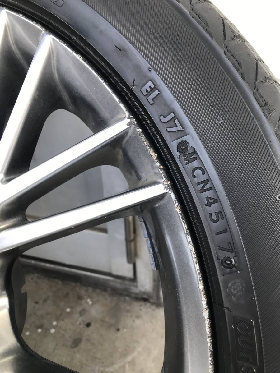 18インチ モデリスタホイール 225/45R18 中古タイヤホイール4本 18インチ モデリスタホイール 225/45R18 中古タイヤホイール4本