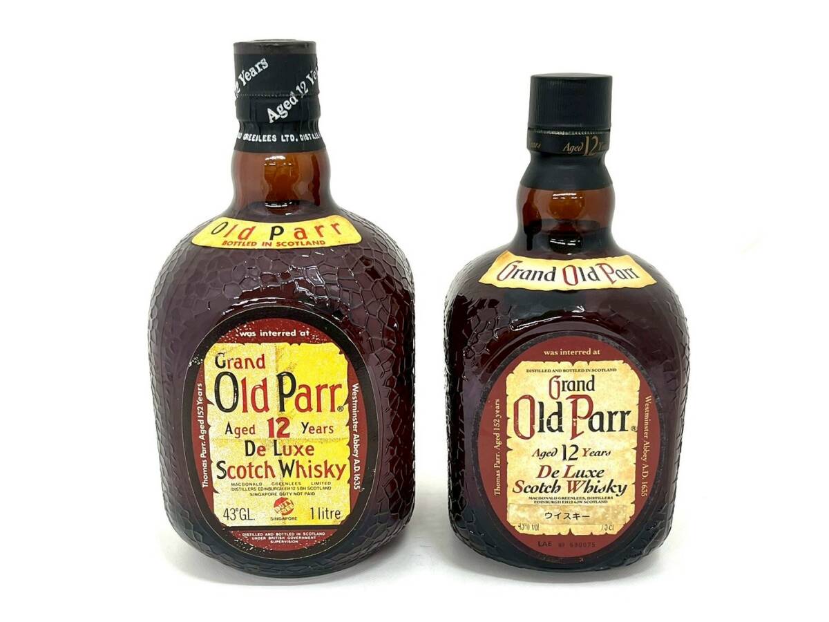 4E2☆ウイスキー2本セット 1000ml/750ml☆ Grand Old Parr 4E2☆ウイスキー2本セット 1000ml/750ml☆ Grand Old Parr