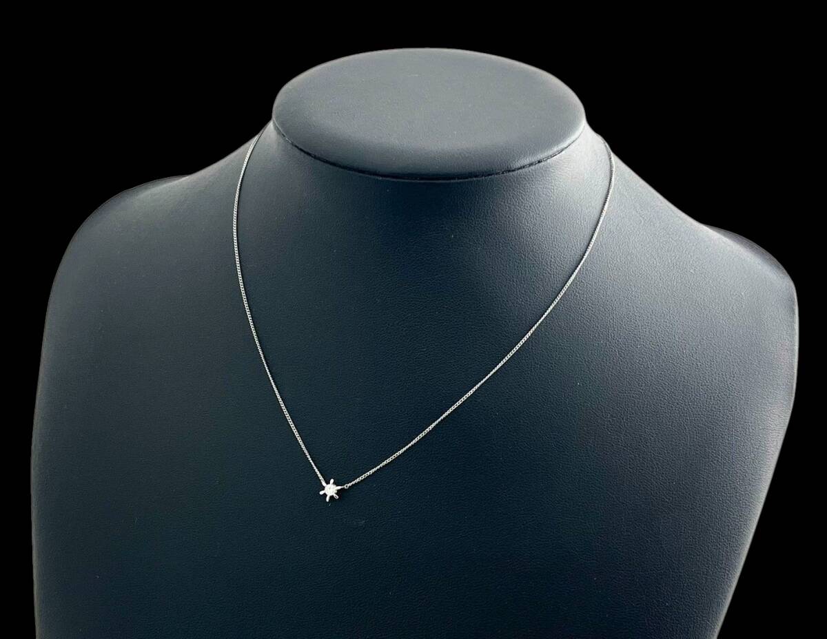 4T2☆Pt900/Pt850 一粒ダイヤモンド 0.13ct ネックレス 4T2☆Pt900/Pt850 一粒ダイヤモンド 0.13ct ネックレス