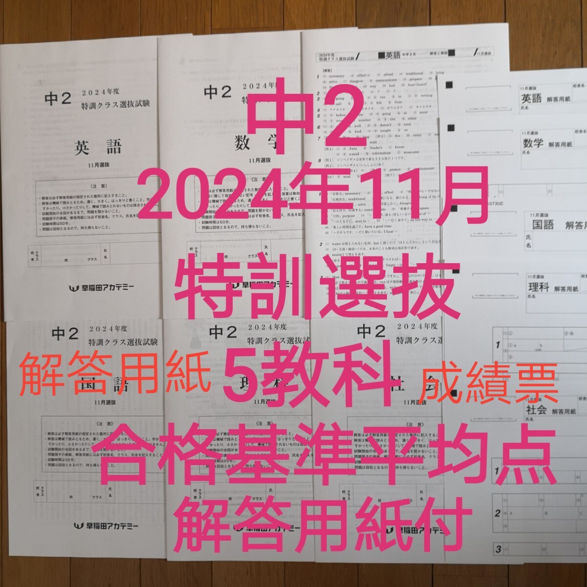 3回分中2 特訓クラス選抜試験2024年9月11月難関チャレンジ2023 3回分中2 特訓クラス選抜試験2024年9月11月難関チャレンジ2023