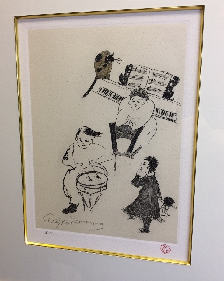 美品【真作保証】フジ子・ヘミング 「夜のおけいこ」直筆サイン 美品【真作保証】フジ子・ヘミング 「夜のおけいこ」直筆サイン