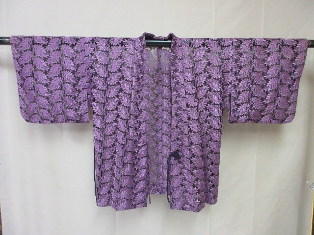 1円 中古 正絹 羽織 紗 アンティーク 和装コート 刺繍 草花 高級 1円 中古 正絹 羽織 紗 アンティーク 和装コート 刺繍 草花 高級