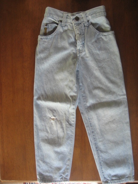 GIORGIO ARMANI JEANS(ジョルジョ アルマーニ ジーンズ) ライトブルー デニム パンツ TG 24 子供服 キッズ ITALY製_画像1