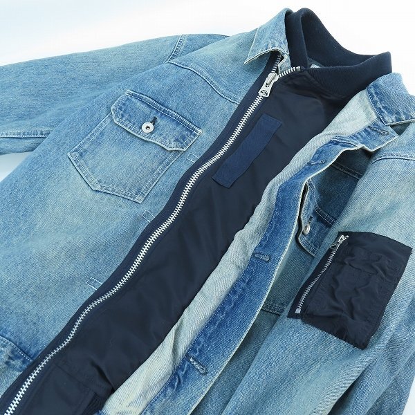 ☆sacai/サカイ Denim Nylon Twill Jacket/ドッキング デニム ☆sacai/サカイ Denim Nylon Twill Jacket/ドッキング デニム