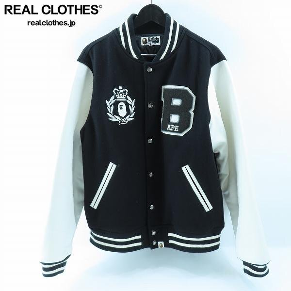 ☆A BATHING APE/アベイシングエイプ UNIVERSITY 袖レザー ☆A BATHING APE/アベイシングエイプ UNIVERSITY 袖レザー