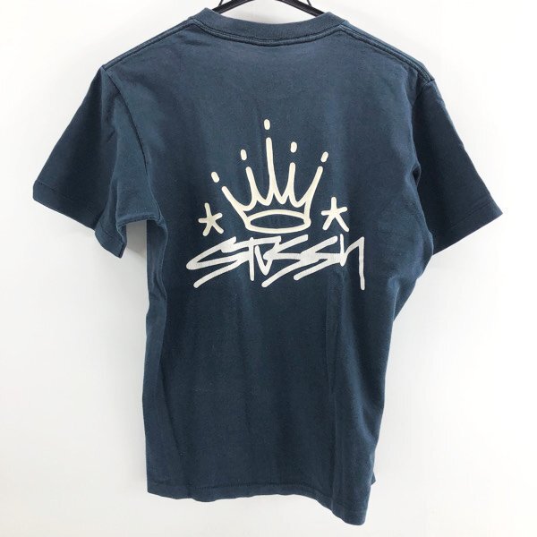 ☆STUSSY/ステューシー 90s後期 紺タグ USA製 クラウン プリント ☆STUSSY/ステューシー 90s後期 紺タグ USA製 クラウン プリント