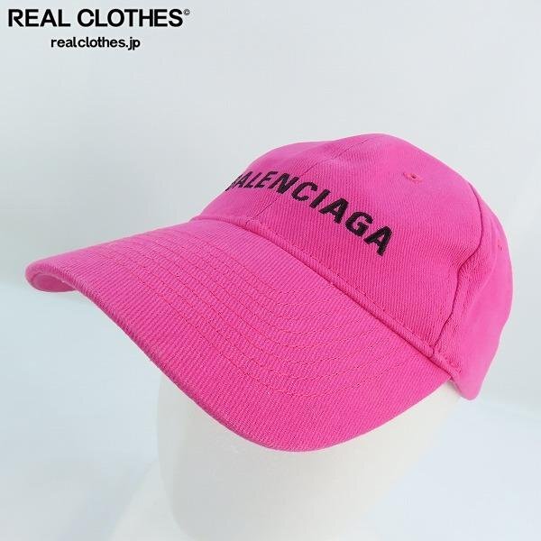 BALENCIAGA/バレンシアガ ロゴ刺繍ベースボールキャップ L/58 BALENCIAGA/バレンシアガ ロゴ刺繍ベースボールキャップ L/58