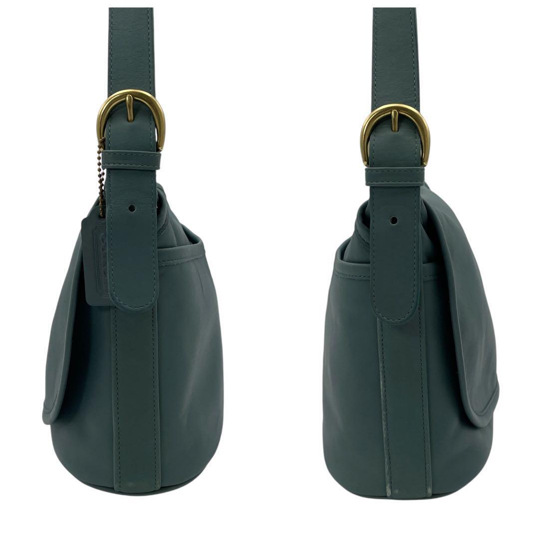 希少色 COACH オールドコーチ ショルダーバッグ USA製 グリーン 希少色 COACH オールドコーチ ショルダーバッグ USA製 グリーン
