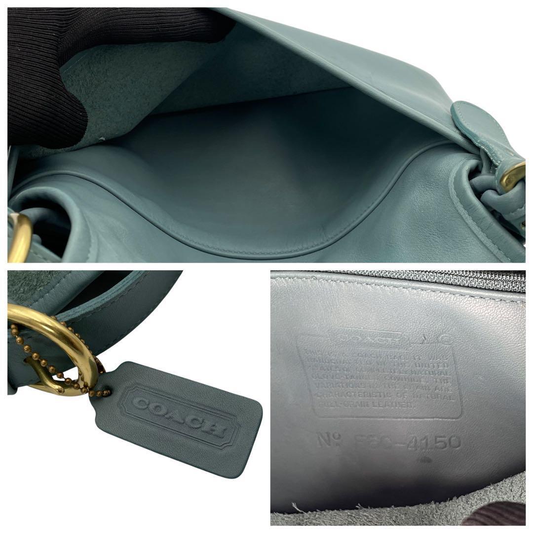 希少色 COACH オールドコーチ ショルダーバッグ USA製 グリーン 希少色 COACH オールドコーチ ショルダーバッグ USA製 グリーン