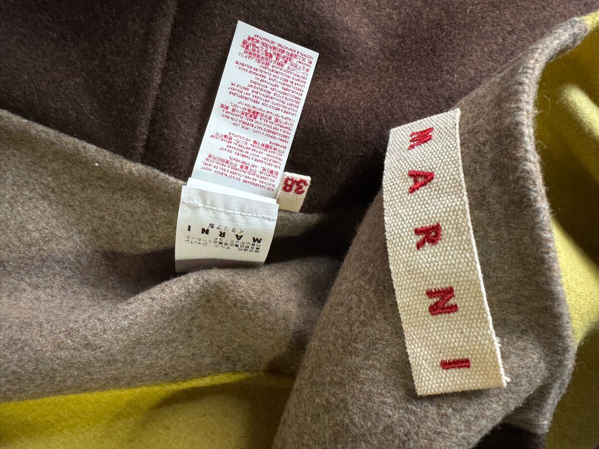イタリア製 マルニ marni ウールツイード パッチワークノー イタリア製 マルニ marni ウールツイード パッチワークノー
