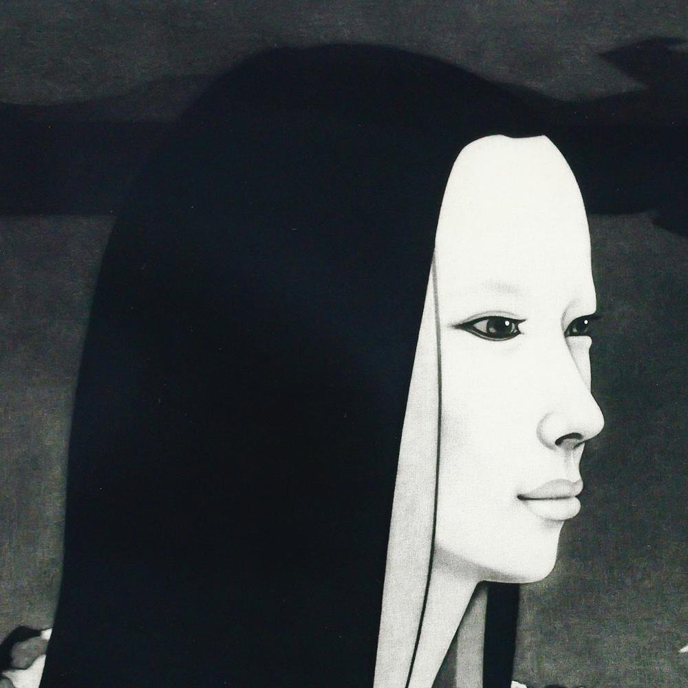 真作】【WISH】斎藤カオル「夕映え」銅版画 直筆サイン 〇春陽会 真作】【WISH】斎藤カオル「夕映え」銅版画 直筆サイン 〇春陽会