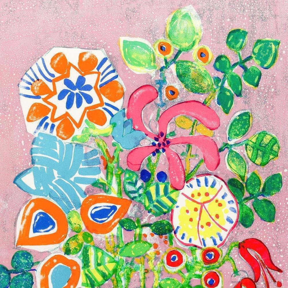 真作】【WISH】アイズピリ Paul Aizpiri「黄色い花瓶の花束 真作】【WISH】アイズピリ Paul Aizpiri「黄色い花瓶の花束
