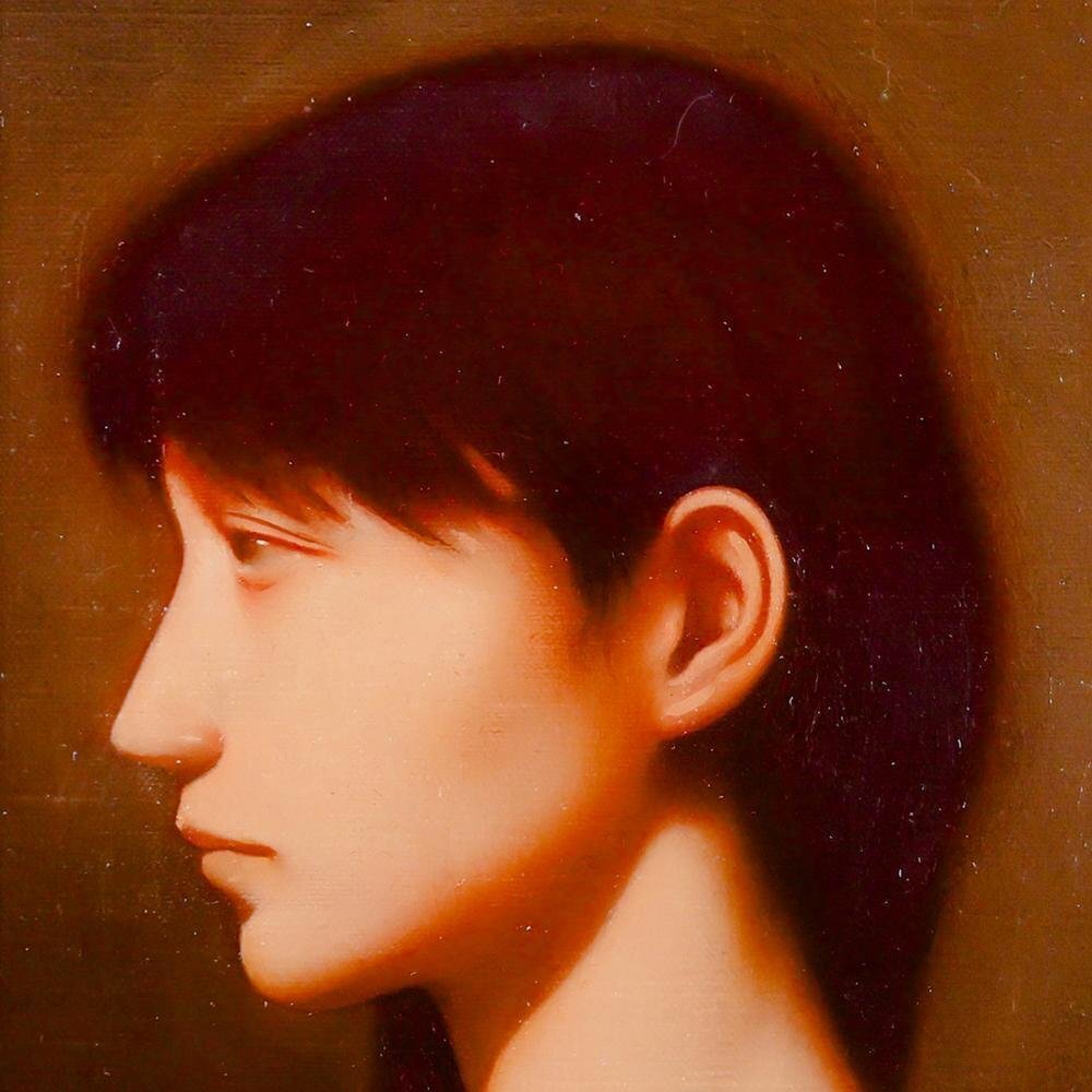 真作】【WISH】北浩二 油彩 SM リアリズム写実絵画 真作】【WISH】北浩二 油彩 SM リアリズム写実絵画
