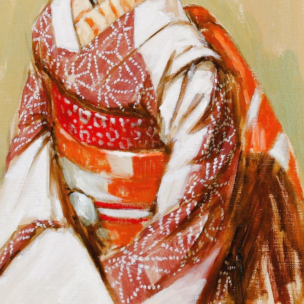 真作】【WISH】荒木義太郎「舞妓」油彩 4号 一枚の絵取扱 ◇和 真作】【WISH】荒木義太郎「舞妓」油彩 4号 一枚の絵取扱 ◇和