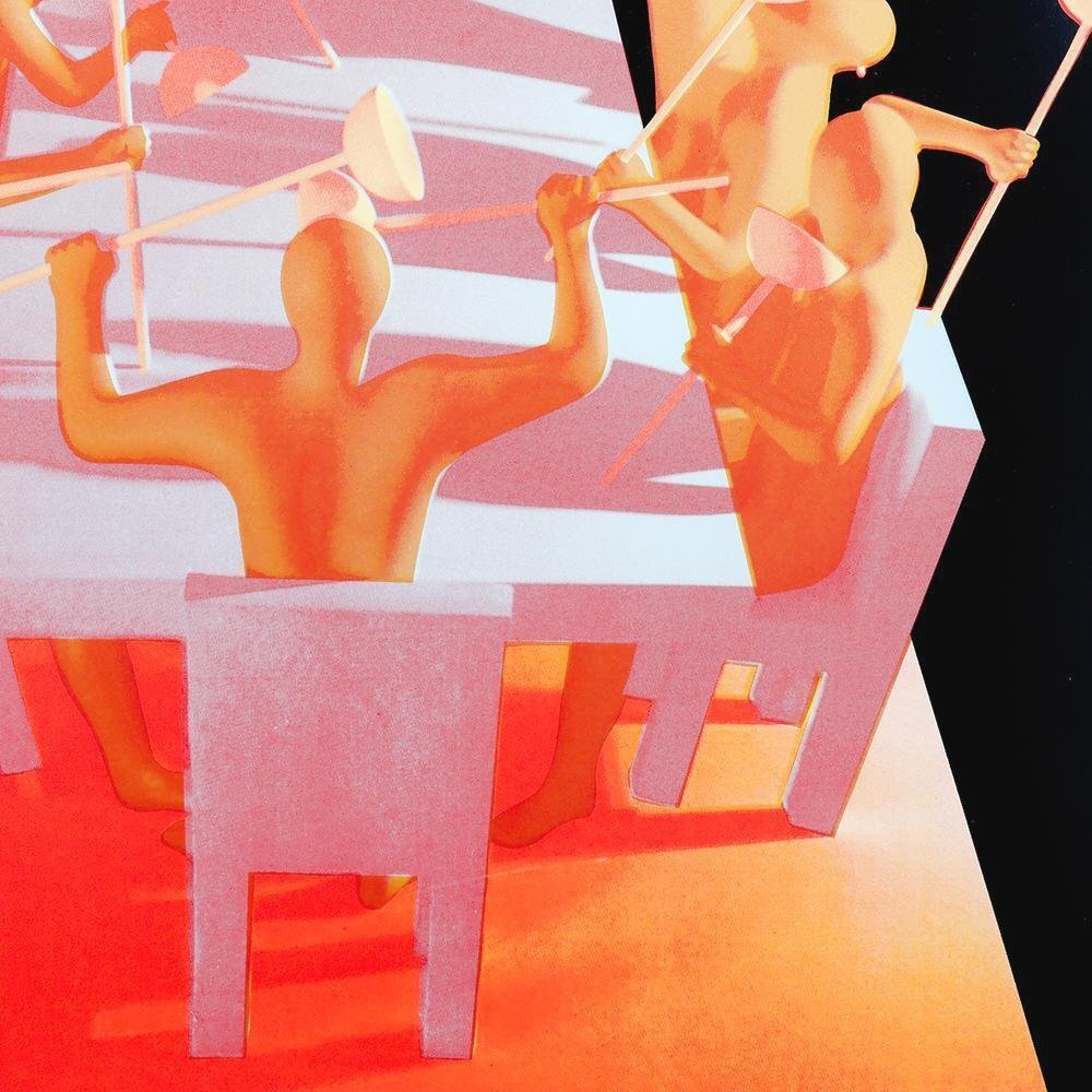真作】【WISH】マーク・コスタビ Mark Kostabi「Upheaval 真作】【WISH】マーク・コスタビ Mark Kostabi「Upheaval