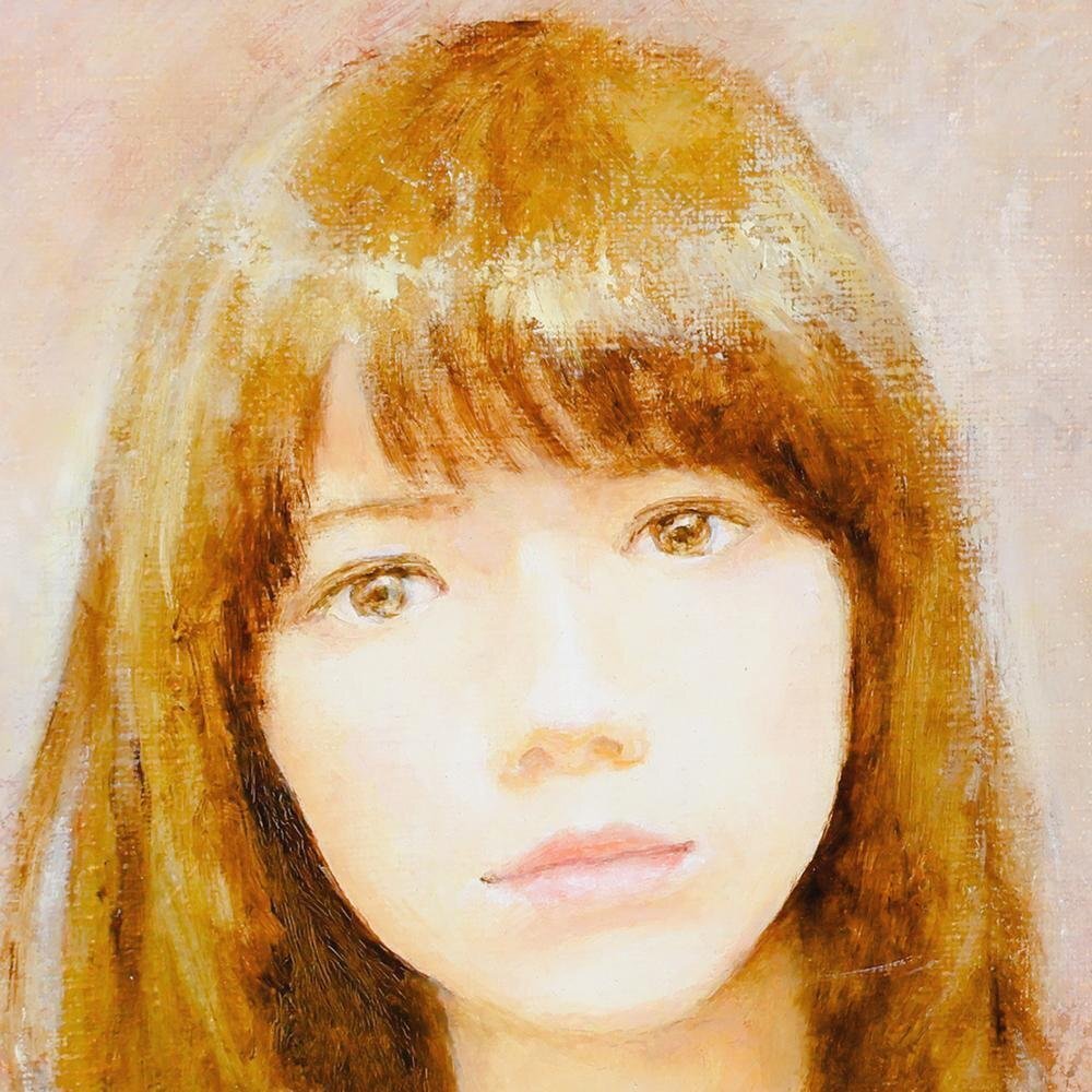 真作】【WISH】黒川達也「ソナリア」油彩 SM ◇清純 美人 〇 真作】【WISH】黒川達也「ソナリア」油彩 SM ◇清純 美人 〇