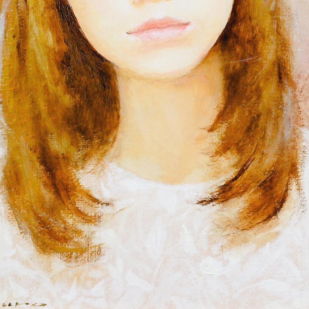 真作】【WISH】黒川達也「ソナリア」油彩 SM ◇清純 美人 〇 真作】【WISH】黒川達也「ソナリア」油彩 SM ◇清純 美人 〇