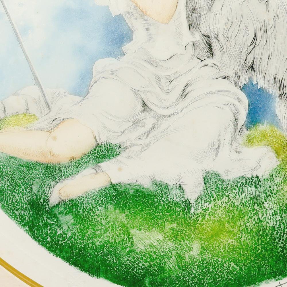真作】【WISH】ルイ・イカール Louis Icart「Guardians Berger 真作】【WISH】ルイ・イカール Louis Icart「Guardians Berger