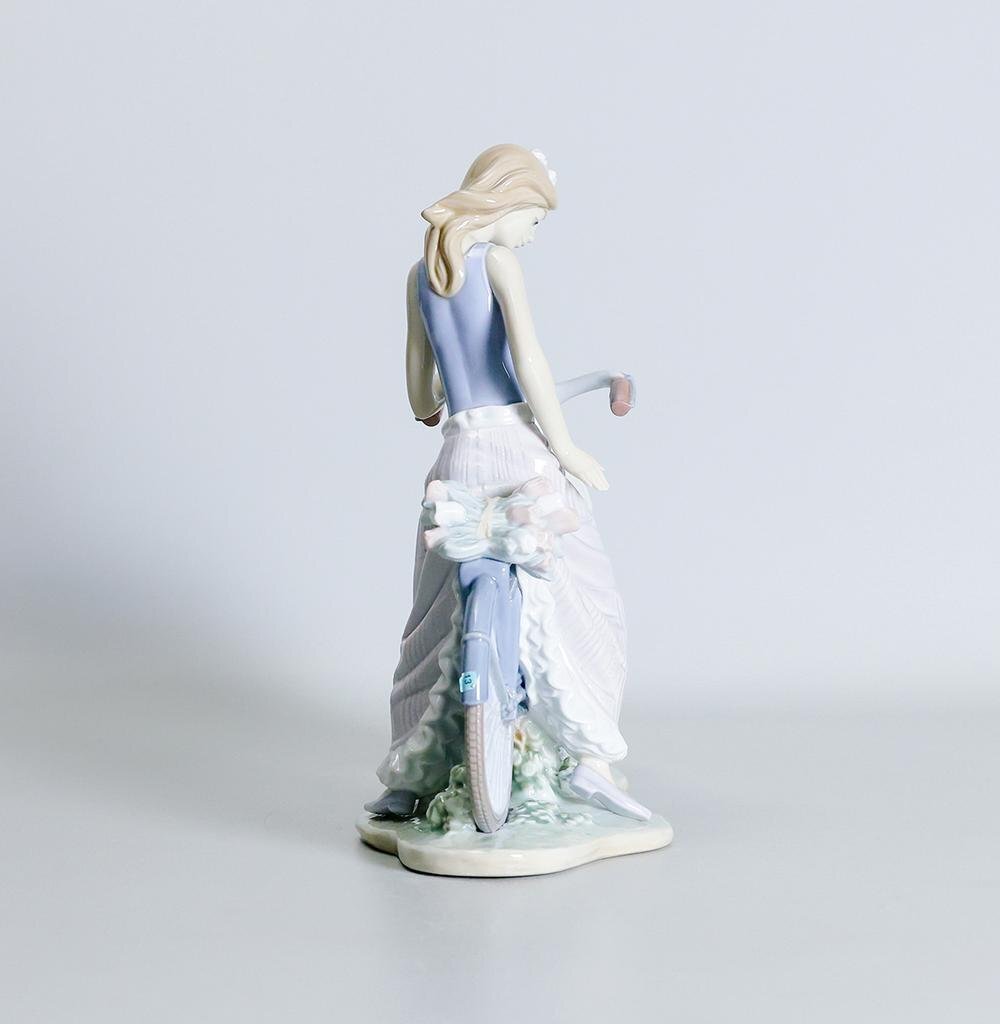 真作】【WISH】リヤドロ LLADRO 磁器人形「サイクリング」高さ 真作】【WISH】リヤドロ LLADRO 磁器人形「サイクリング」高さ