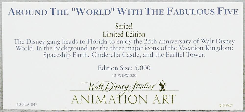 真作】【WISH】ウォルト・ディズニー Walt Disney「Around the 真作】【WISH】ウォルト・ディズニー Walt Disney「Around the