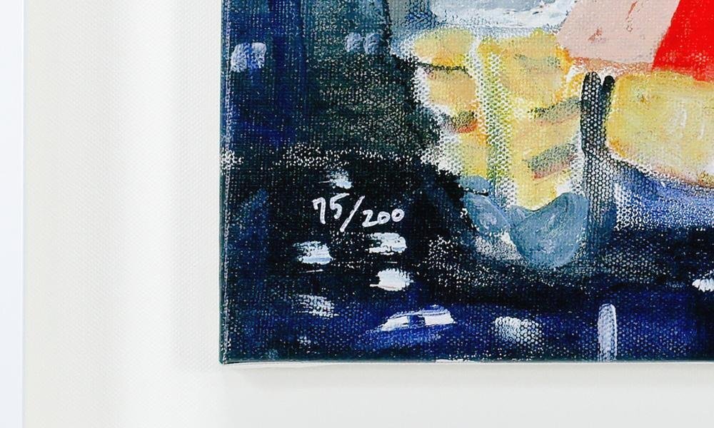 真作】【WISH】久下貴史「猫セレブと街」ジクレー 約6号 直筆 真作】【WISH】久下貴史「猫セレブと街」ジクレー 約6号 直筆