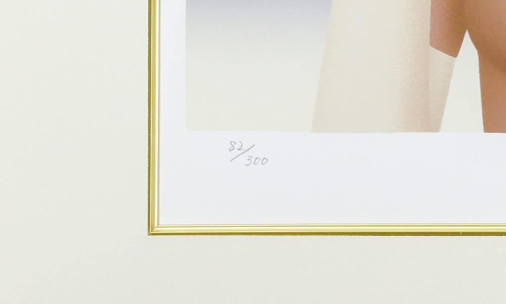 真作】【WISH】東郷青児「赤い塔」シルクスクリーン 6号 東郷 真作】【WISH】東郷青児「赤い塔」シルクスクリーン 6号 東郷