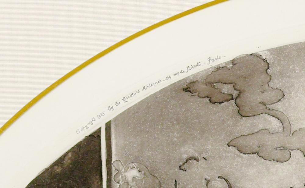 真作】【WISH】ルイ・イカール Louis Icart「小犬」銅版画 10号 真作】【WISH】ルイ・イカール Louis Icart「小犬」銅版画 10号