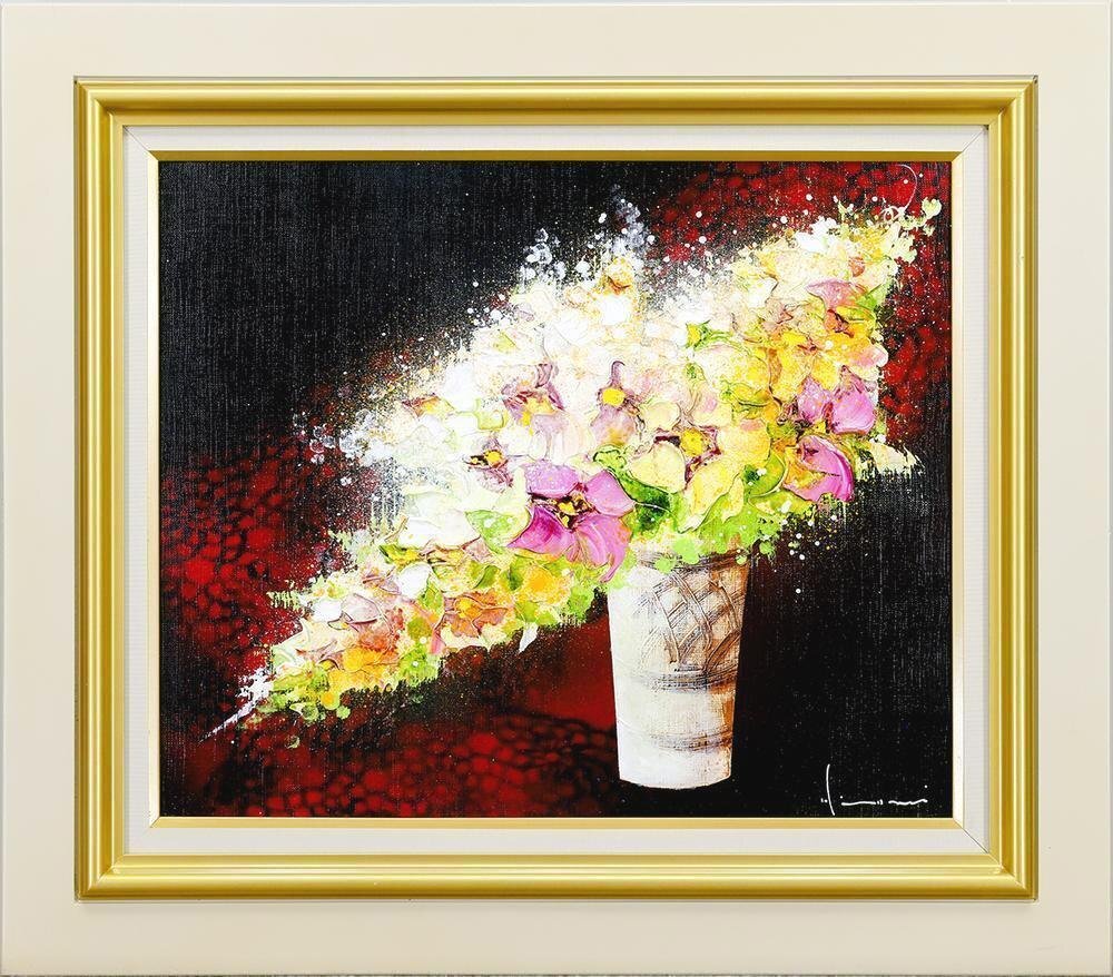 真作】【WISH】立川広己「花の輪廻」油彩 8号 一枚の絵取扱作品 真作】【WISH】立川広己「花の輪廻」油彩 8号 一枚の絵取扱作品