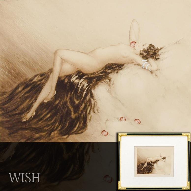 真作】【WISH】ルイ・イカール Louis Icart「イヴ2」銅版画 1933 真作】【WISH】ルイ・イカール Louis Icart「イヴ2」銅版画 1933