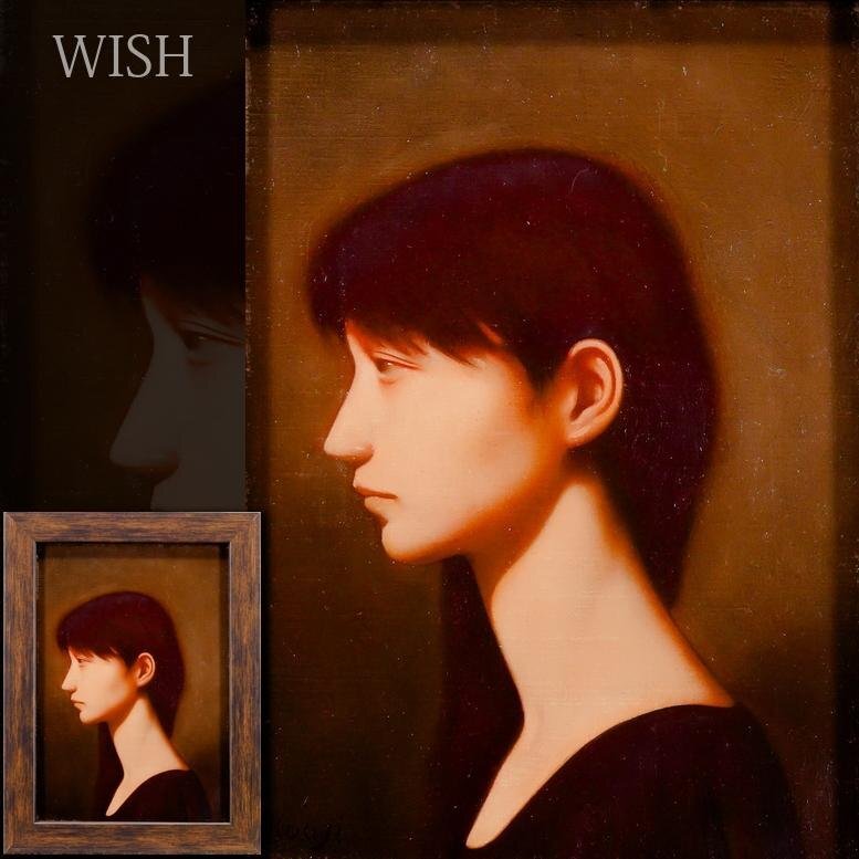 真作】【WISH】北浩二 油彩 SM リアリズム写実絵画 真作】【WISH】北浩二 油彩 SM リアリズム写実絵画