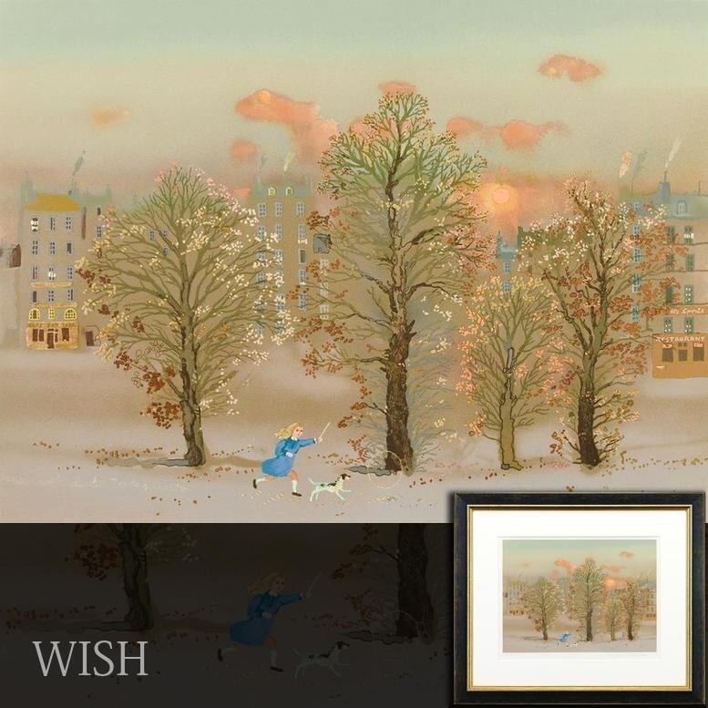 真作】【WISH】ミッシェル・ドラクロワ Michel Delacroix「少女 真作】【WISH】ミッシェル・ドラクロワ Michel Delacroix「少女