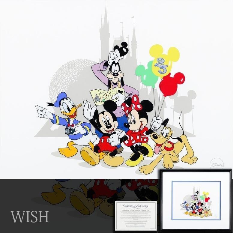 真作】【WISH】ウォルト・ディズニー Walt Disney「Around the 真作】【WISH】ウォルト・ディズニー Walt Disney「Around the