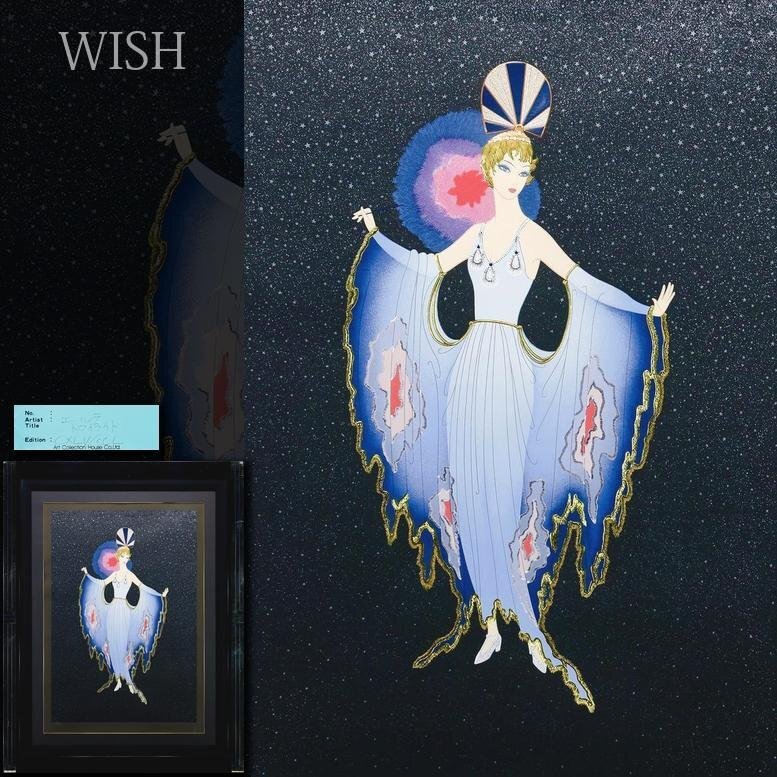 真作】【WISH】エルテ Erte「真珠の衣装」シルクスクリーン 20号 真作】【WISH】エルテ Erte「真珠の衣装」シルクスクリーン 20号