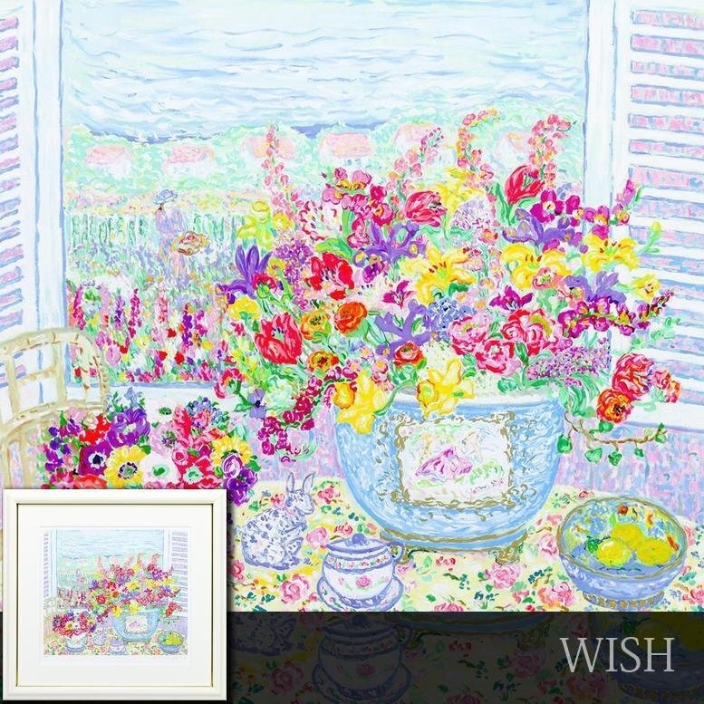 真作】【WISH】レスリー・セイヤー Leslie Sayour「フレグレント 真作】【WISH】レスリー・セイヤー Leslie Sayour「フレグレント