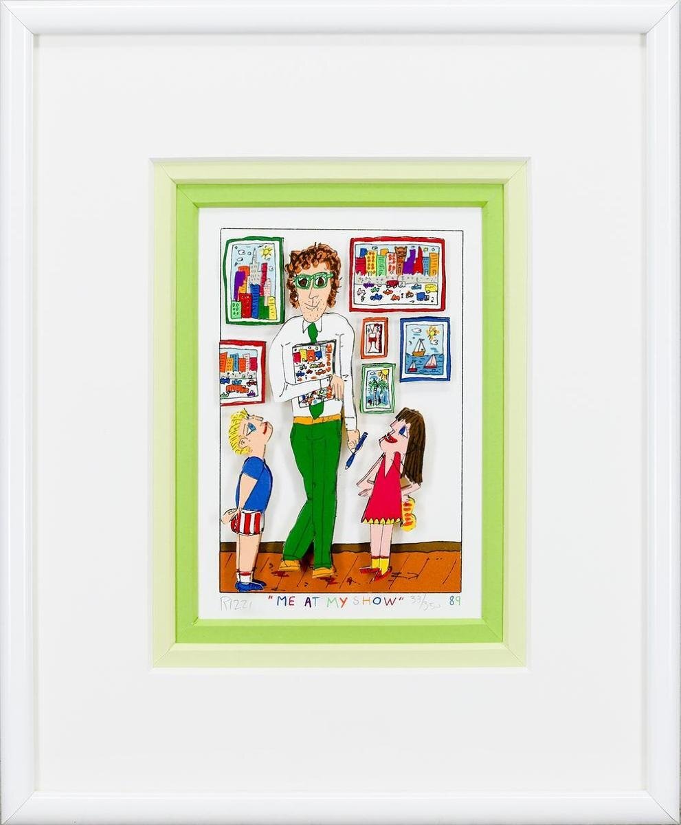 真作】【WISH】ジェームス・リジィ James Rizzi「ME AT MY SHOW 真作】【WISH】ジェームス・リジィ James Rizzi「ME AT MY SHOW