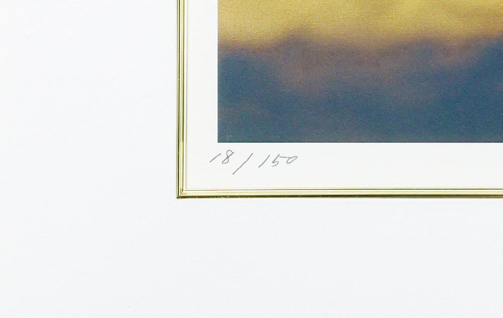 真作】【WISH】浜田泰介「赤富士」リトグラフ 10号 直筆サイン 真作】【WISH】浜田泰介「赤富士」リトグラフ 10号 直筆サイン