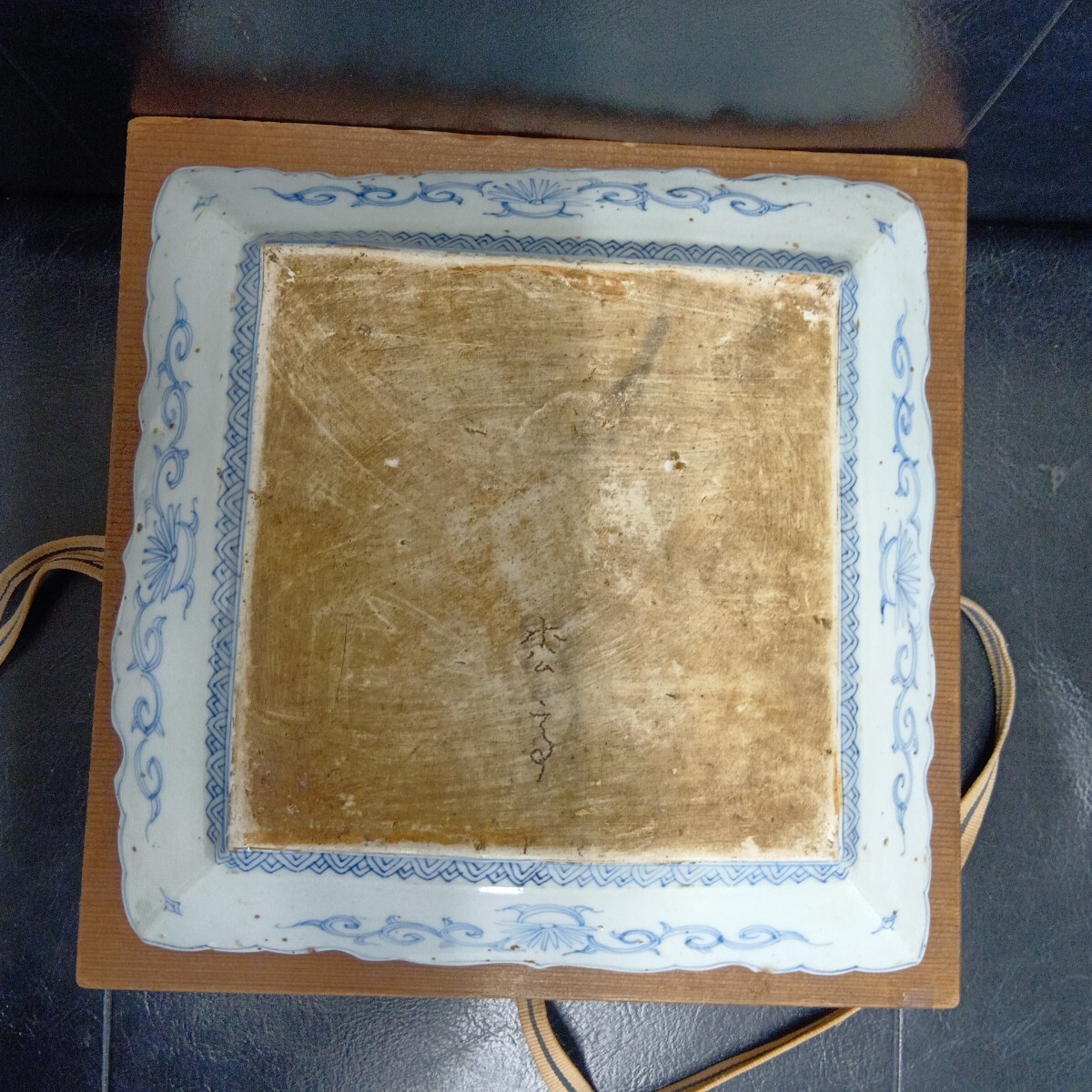 古伊万里　 飾り皿　角皿　　 古美術　 時代物　　　　蔵出し品　旧家放出品_画像3