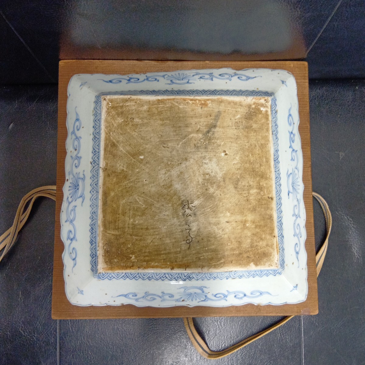 古伊万里　 飾り皿　角皿　　 古美術　 時代物　　　　蔵出し品　旧家放出品_画像5