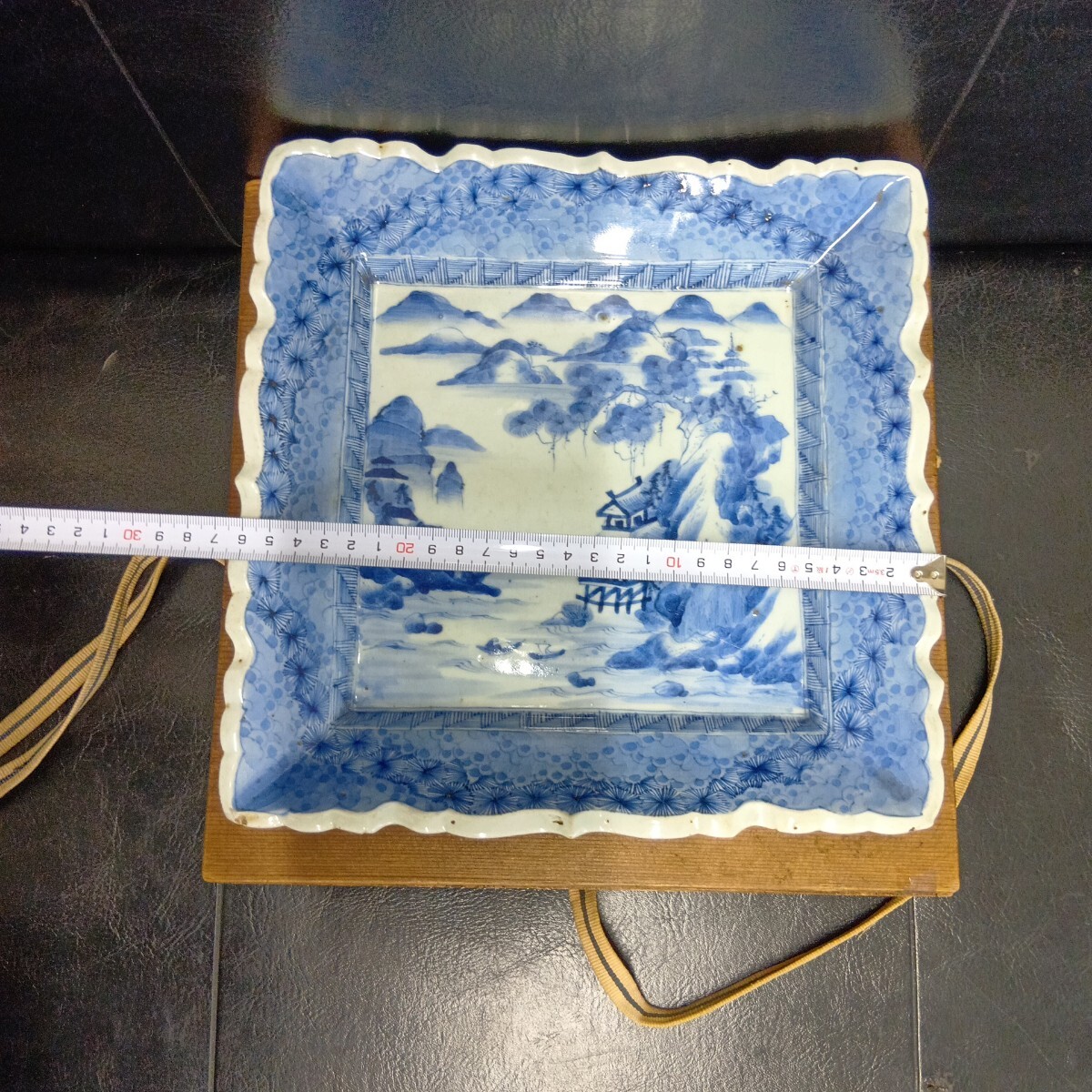 古伊万里　 飾り皿　角皿　　 古美術　 時代物　　　　蔵出し品　旧家放出品_画像6