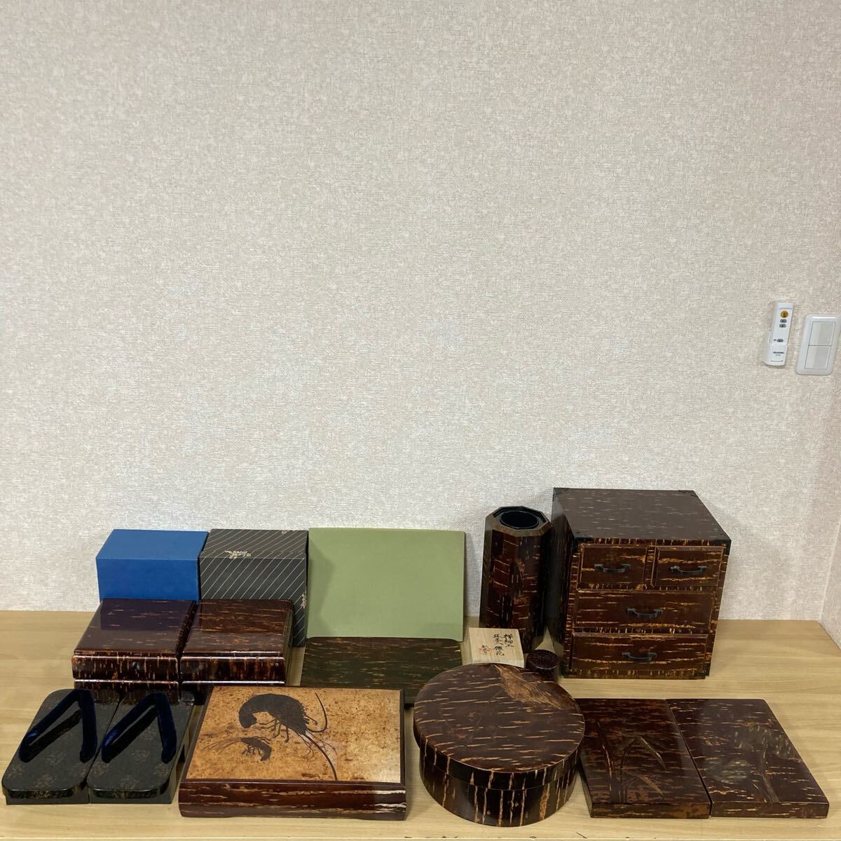 樺細工/桜皮細工 書函/文箱 木箱 文具入れ/小物入れ 桜 角館（樺